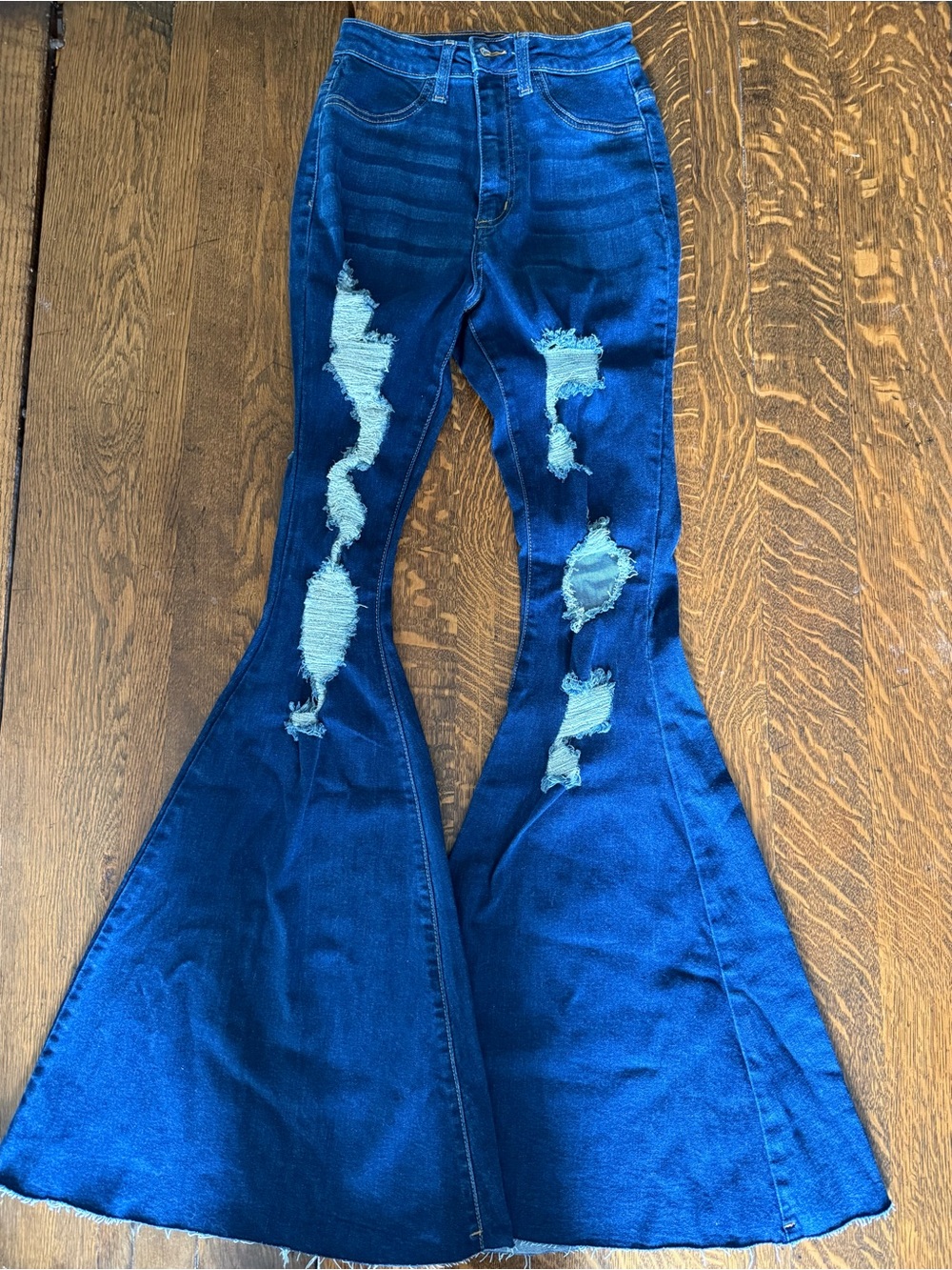 Loverly Distressed Bell Bottoms
